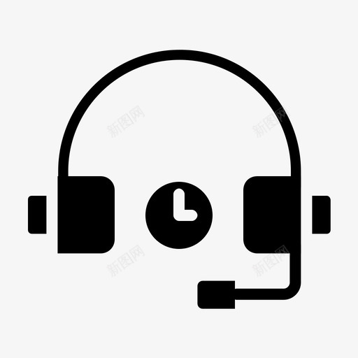 呼叫中心耳机电子商务标志符号svg_新图网 https://ixintu.com 呼叫中心 耳机 电子商务 标志 标志符 符号