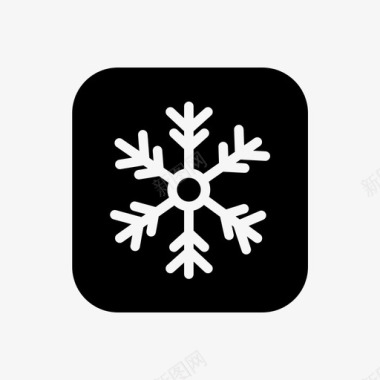 雪寒冷雪花图标
