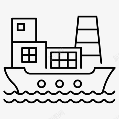 船货船游船图标