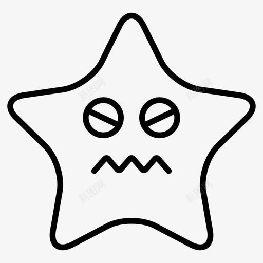 星星表情符号疲惫svg_新图网 https://ixintu.com 表情 符号 星星 疲惫 生病 明星