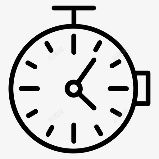 秒表小时分钟svg_新图网 https://ixintu.com 时间 秒表 小时 分钟 25个 线图 图标