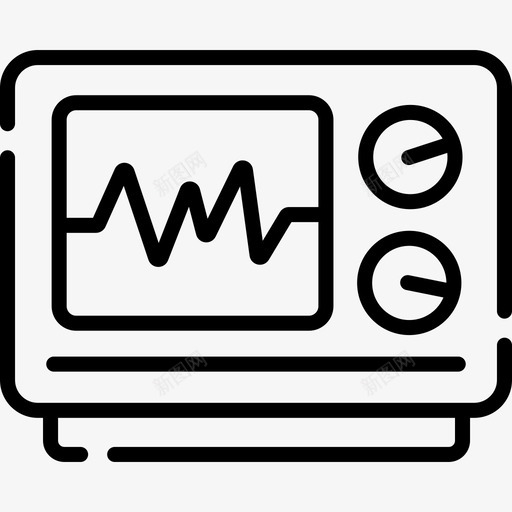 心率监护仪109医院线性svg_新图网 https://ixintu.com 心率 监护仪 医院 线性