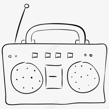 无线电电子传输收音机图标