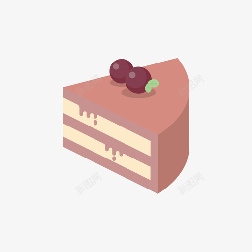 蓝莓蛋糕svg_新图网 https://ixintu.com 蓝莓 蛋糕
