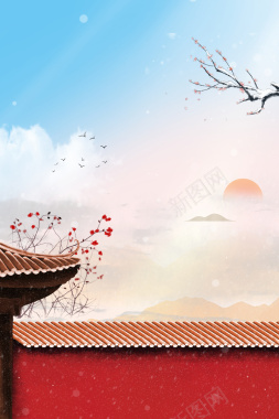 手绘装饰元素背景图背景