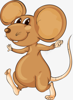 棕色小老鼠小老鼠棕色可爱高清图片