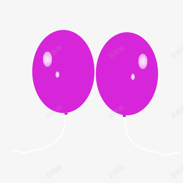 气球紫色漂浮高光PNG免扣两个png免抠素材_新图网 https://ixintu.com 气球 紫色 漂浮高光 PNG 免扣 两个