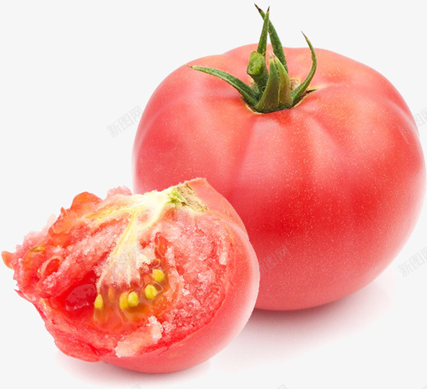新鲜美味的西红柿特写镜头png免抠素材_新图网 https://ixintu.com 生鲜 蔬菜 西红柿 番茄