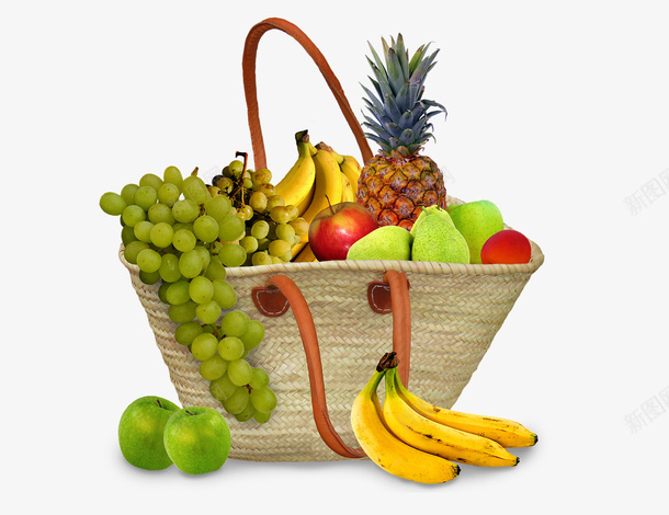 自然水果食物美味水果篮png免抠素材_新图网 https://ixintu.com 自然 水果 食物 美味