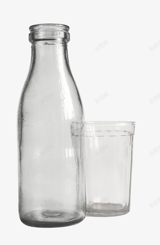两个有灵魂的牛奶瓶子png免抠素材_新图网 https://ixintu.com 自然 餐具 罐子 瓶子