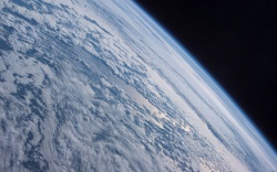 鸟瞰地球地球表面北极景高清图片