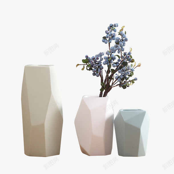 白色花瓶组合png免抠素材_新图网 https://ixintu.com 白色 花瓶 清新装饰 室内