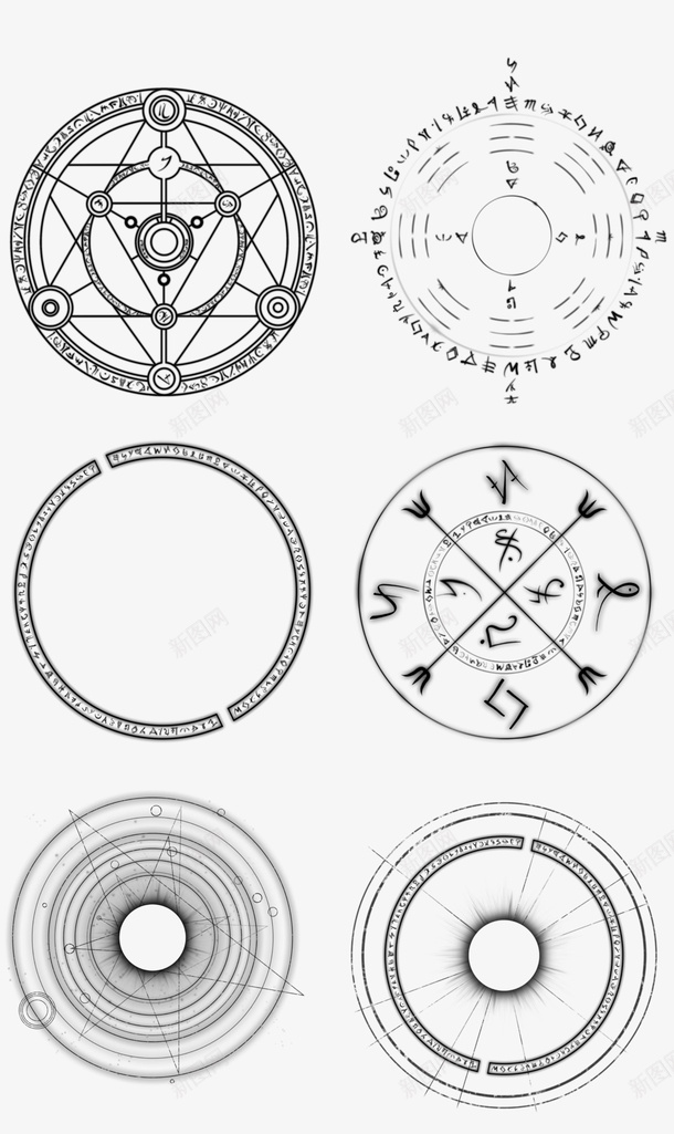 魔法阵万圣节卡通装饰psd免抠素材_新图网 https://ixintu.com 魔法阵 魔法 西幻 卡通装饰