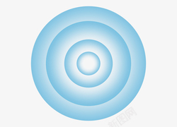 水波纹矢量素材蓝色科技光圈信号波纹高清图片
