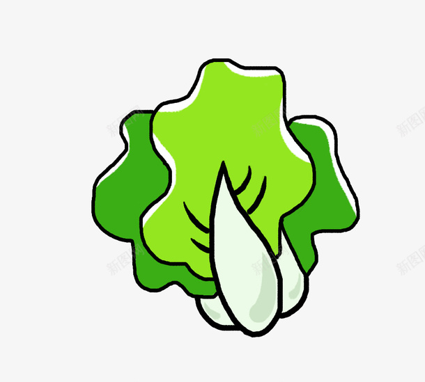 白菜蔬菜卡通画青菜png免抠素材_新图网 https://ixintu.com 卡通画 白菜 菜类图片 蔬菜 青菜