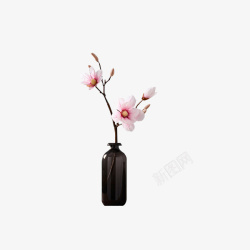 简单的黑花瓶素材