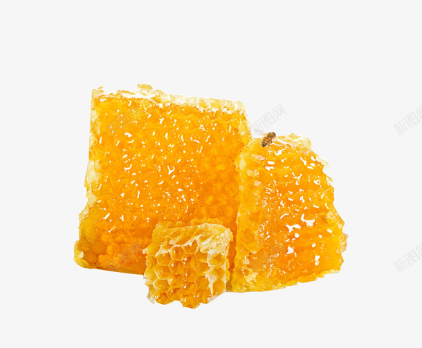 黄色诱人的蜂蜜png免抠素材_新图网 https://ixintu.com 黄色 蜂蜜 美味 成堆的