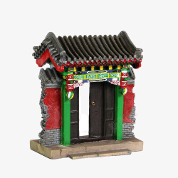 中国风古建筑垂花门素材