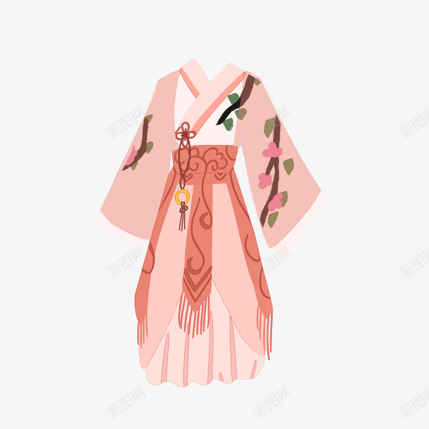 清雅汉服古装插画psd免抠素材_新图网 https://ixintu.com 清雅 汉服 古装 插画