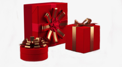 高清红色礼品盒素材