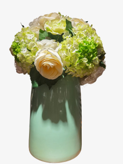 室内绿色装饰花瓶素材