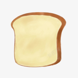 切片面包吐司烘焙简笔画切片食物设计高清图片
