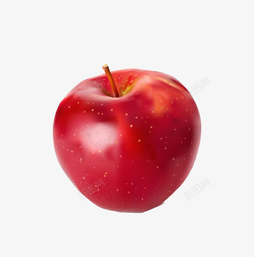 红色美味苹果psd免抠素材_新图网 https://ixintu.com 美味 食物 苹果 吃