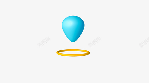 漂浮球图标C4Dpng免抠素材_新图网 https://ixintu.com 漂浮球 图标 C4D 蓝色