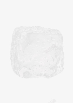 方块冰块一个透明冰块高清图片