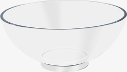 透明塑料碗PNG素材