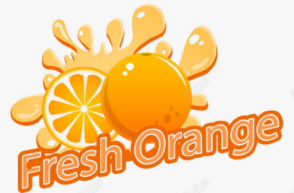 橙色橘子图标黄色图标