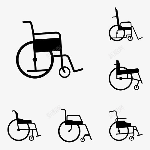 轮椅矢量图电动轮椅矢量图png_新图网 https://ixintu.com 轮椅 电轮椅 手轮椅 运动轮椅
