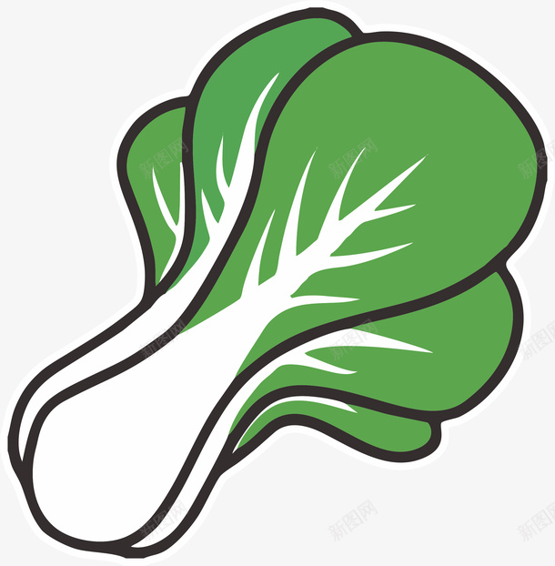 卡通小青菜健康蔬菜png免抠素材_新图网 https://ixintu.com 健康 健康蔬菜素材 卡通 插画 爱心蔬菜 菜类图片 蔬菜