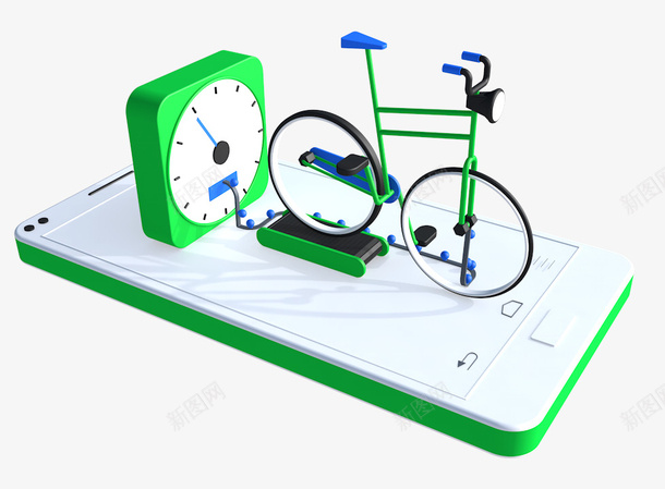 三维手机自行车模型C4Dpng免抠素材_新图网 https://ixintu.com C4D自行车 自行车模型 手机自行模型 4cd建模