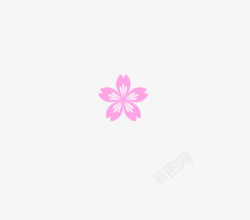 浪漫花草浪漫的粉色樱花矢量图高清图片