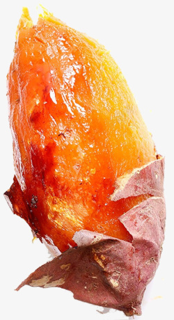 红薯png素材一个美味的烤红薯高清图片