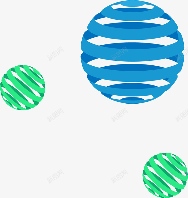 3D条纹球装饰元素png免抠素材_新图网 https://ixintu.com 3D条纹元素 条纹 条纹元素 空心3D球体