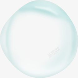 泡泡装饰半透明绿色的气泡高清图片