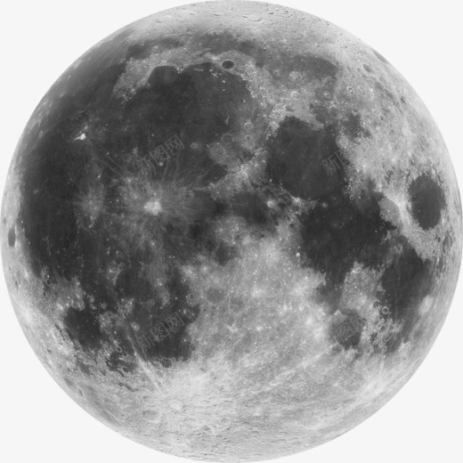 月亮圆形月亮png免抠素材_新图网 https://ixintu.com 月亮 大月亮 超级月亮 暗调