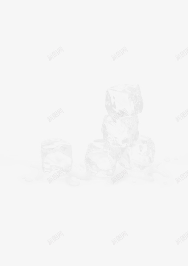 一堆透明冰块png免抠素材_新图网 https://ixintu.com 冰块 透明 一堆 方块