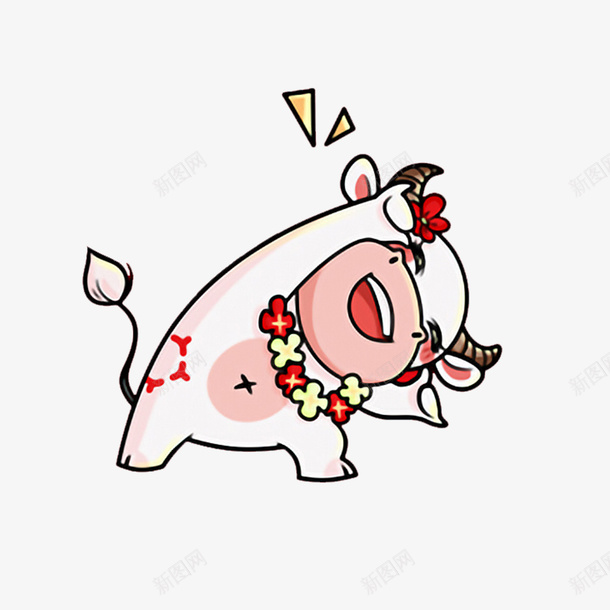 2020牛年卡通母牛png免抠素材_新图网 https://ixintu.com 2020 牛年 卡通 母牛