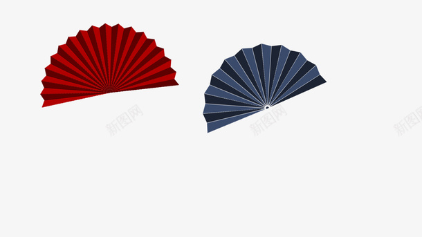 折扇扇子中国风psd免抠素材_新图网 https://ixintu.com 扇子 装饰物 中国风 折扇