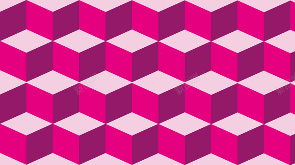立体空间图形ai_新图网 https://ixintu.com 立体图形 空间图形 粉色背景 图形