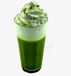 绿抹茶冰淇淋素材