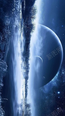 广阔的星空上背景