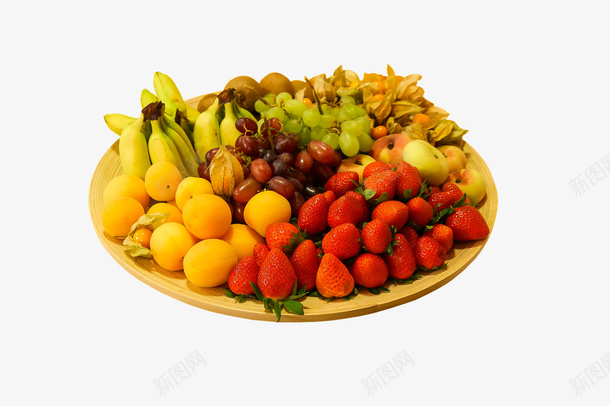 自然食物美味水果盘png免抠素材_新图网 https://ixintu.com 自然 水果 食物 美味