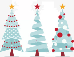 彩色圣诞树圣诞节手绘彩色圣诞礼物png高清图片