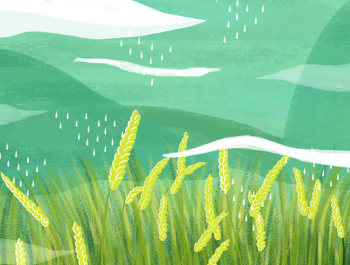 稻草粮食卡通背景背景