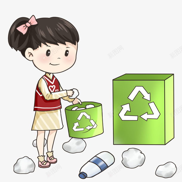 可回收垃圾的分类png免抠素材_新图网 https://ixintu.com 可回收 垃圾 分类 蓝色