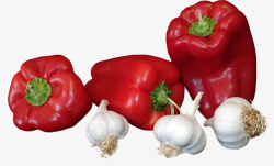 红辣椒和蒜蔬菜食物素材